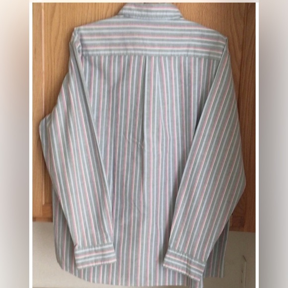 Vineyard Vines Stripe Oxford-Whale Logo Long Sleeve Shirt-NWT - Picture 5 of 10